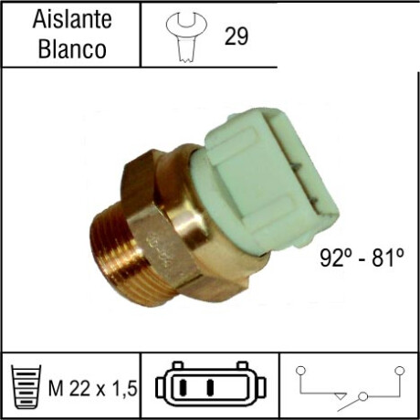 BULBO INTERRUPTOR - ELECTRO GOL G2 G3 ESCORT POINTER S/AA 2T GUIA EXT. - BULBO INTERRUPTOR - ELECTRO GOL G2 G3 ESCORT POINTER S/AA 2T GUIA EXT. -