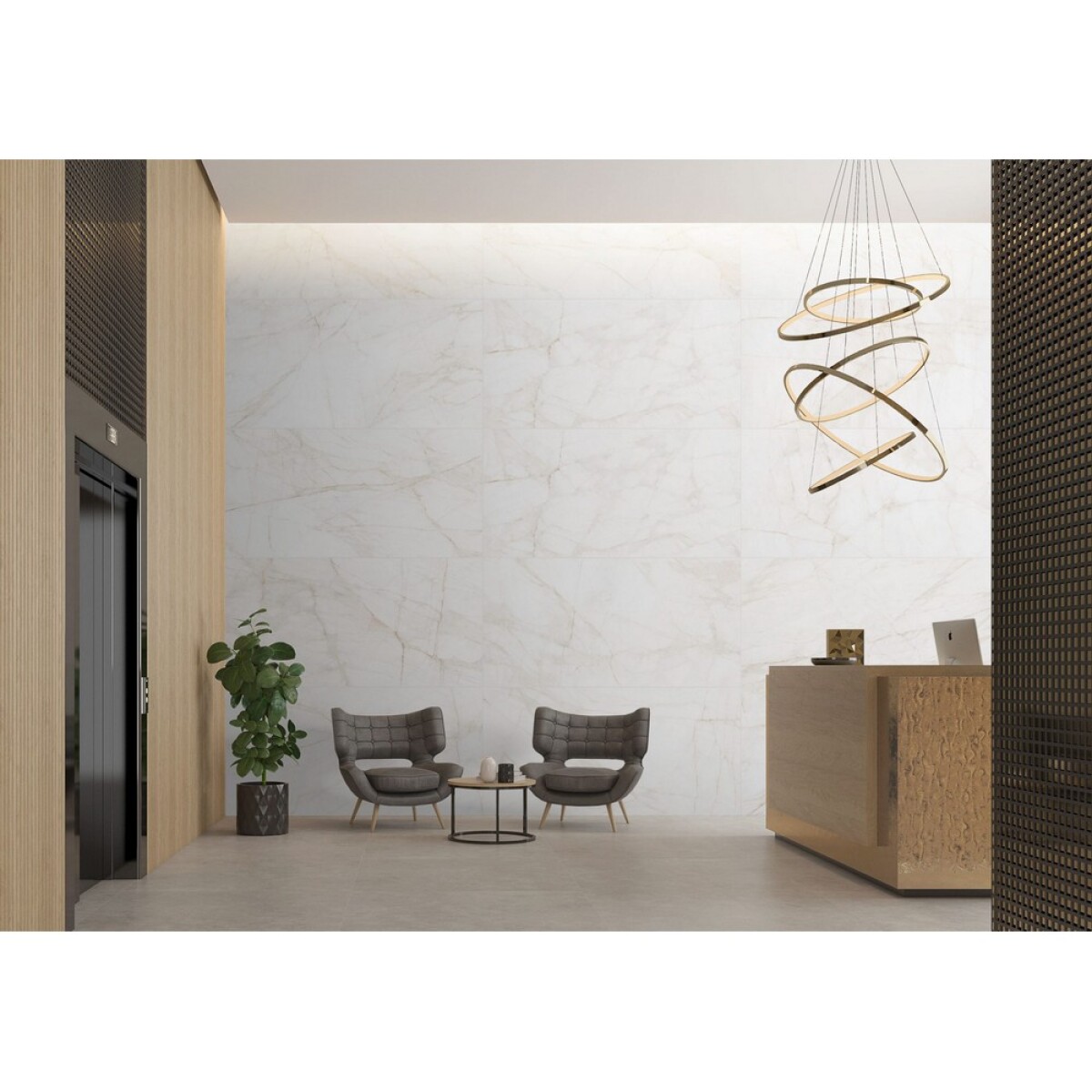 Porcelanato LM Marble Dolomita Bl Pol - 2.84m2 