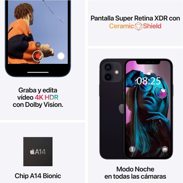 Iphone 12 4/128 Gb 5g NEGRO