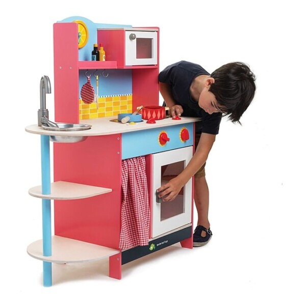Cocina Cocinita Set Para Niños Tender Leaf Madera Niños Cocina Cocinita Set Para Niños Tender Leaf Madera Niños
