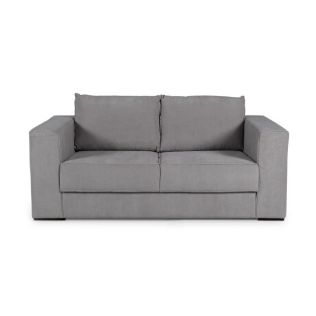 Sofá Olimpus - Microfibra - 2 cuerpos Kruger 06-155 (Ceniza)