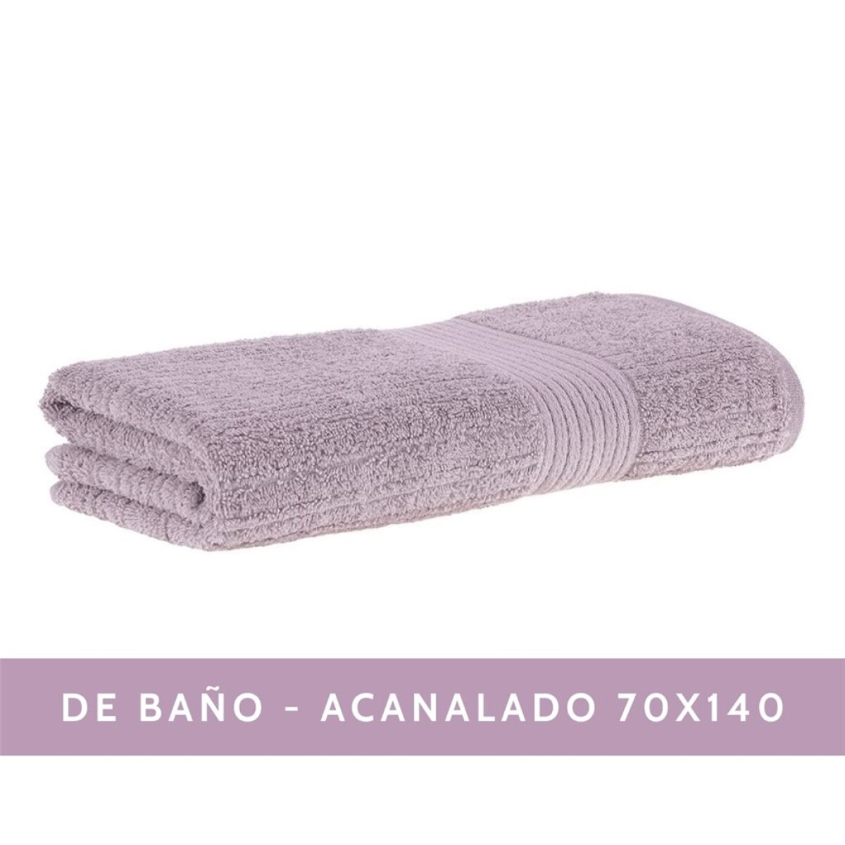 TOALLA BAÑO ACANALADO - 480G ROSA - 70X140 