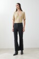Jean cropped Turner negro