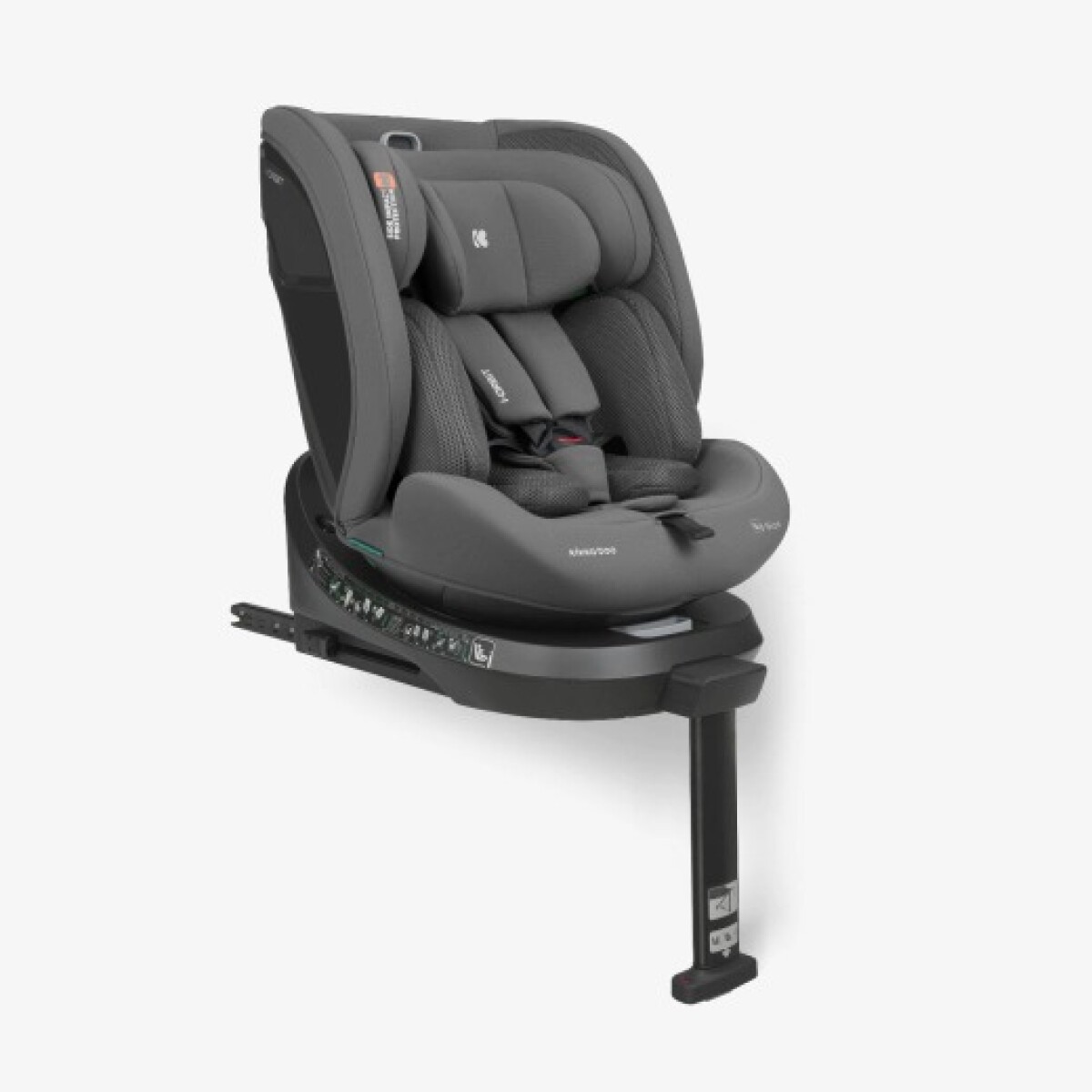 Butaca i-ORBIT KIKKABOO ISOFIX 360 0-36kg C LEG SUPPORT - grey 