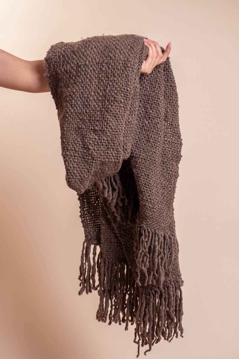 Ruana Rústica Chocolate