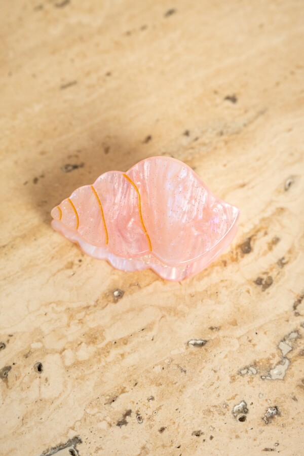 Broche Caracola Rosa