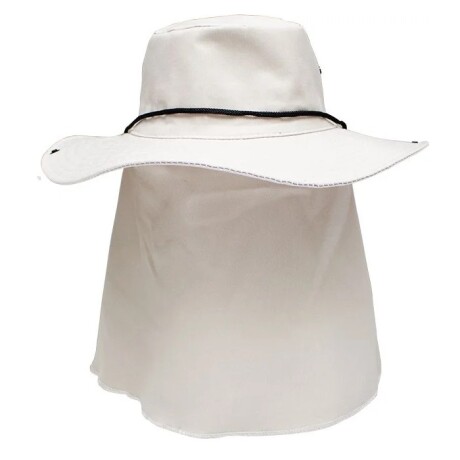 Sombrero de pescador con cubrenuca y protección UV50+ KING BRASIL Beige