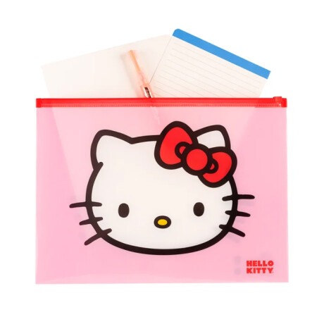 Sobre Zip Mooving Licencia A4 Hello Kitty