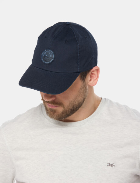 GORRO VISER DE LONA CON PARCHE DE GOMA Azul