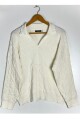 SWEATER C/VISCOSA IRON BLANCO