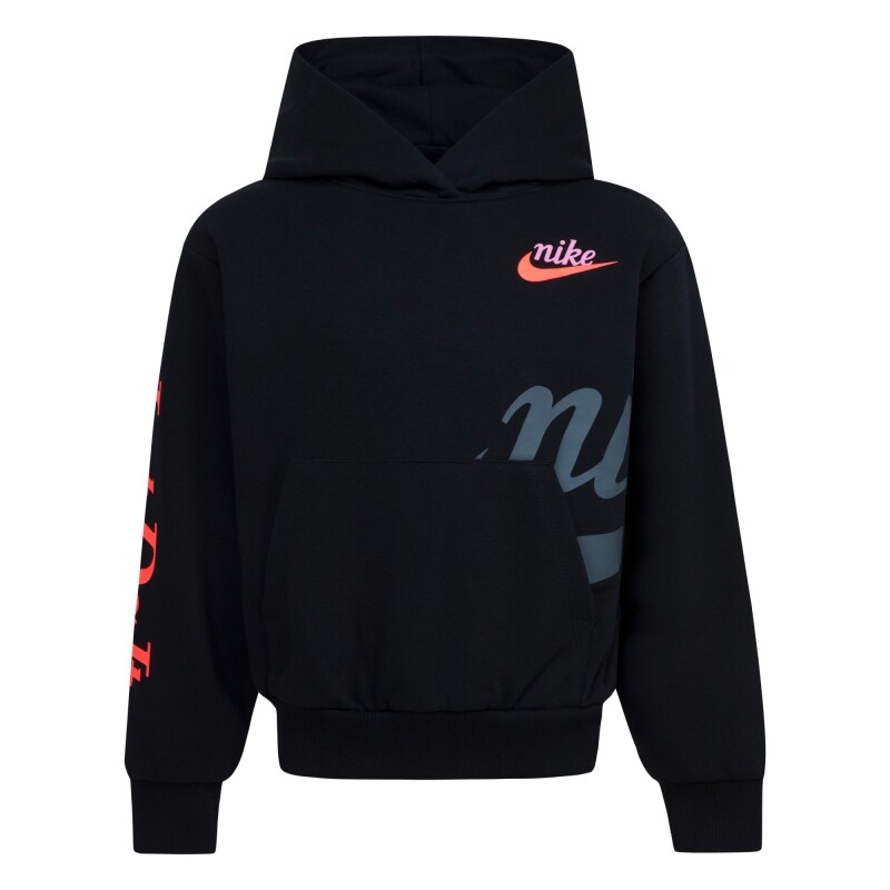 Abrigo New Impressions Pull Over de Niña Negro
