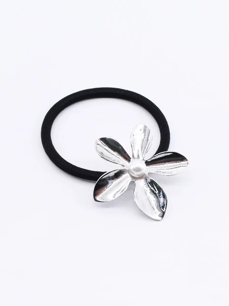 COLERO FLOR PLATEADO