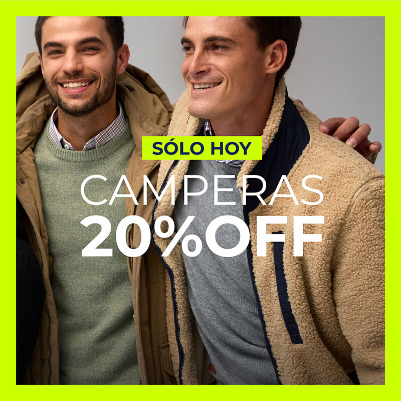 Feriado 1 de mayo - camperas hombre