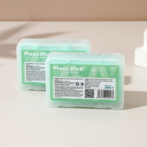 Hilo Dental Con Mango 36 Unidades*2 Cajas - Verde Hilo Dental Con Mango 36 Unidades*2 Cajas - Verde