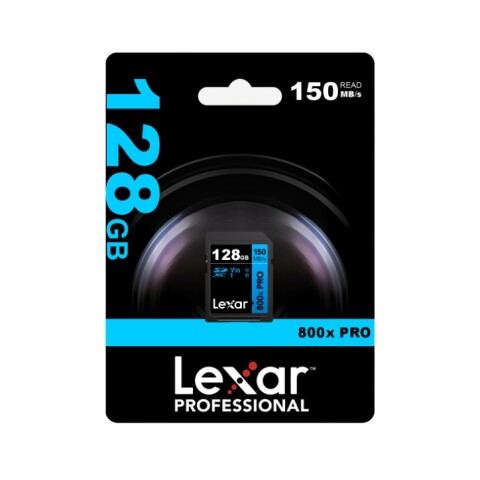 Memoria Sdxc Lexar 800x Pro 128gb Blue Series TARJETA SD LEXAR PRO 800X 128GB BLUE