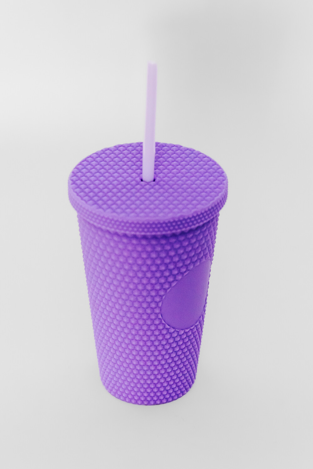 Vaso Con Tapa + Sorbito Beverly Violeta