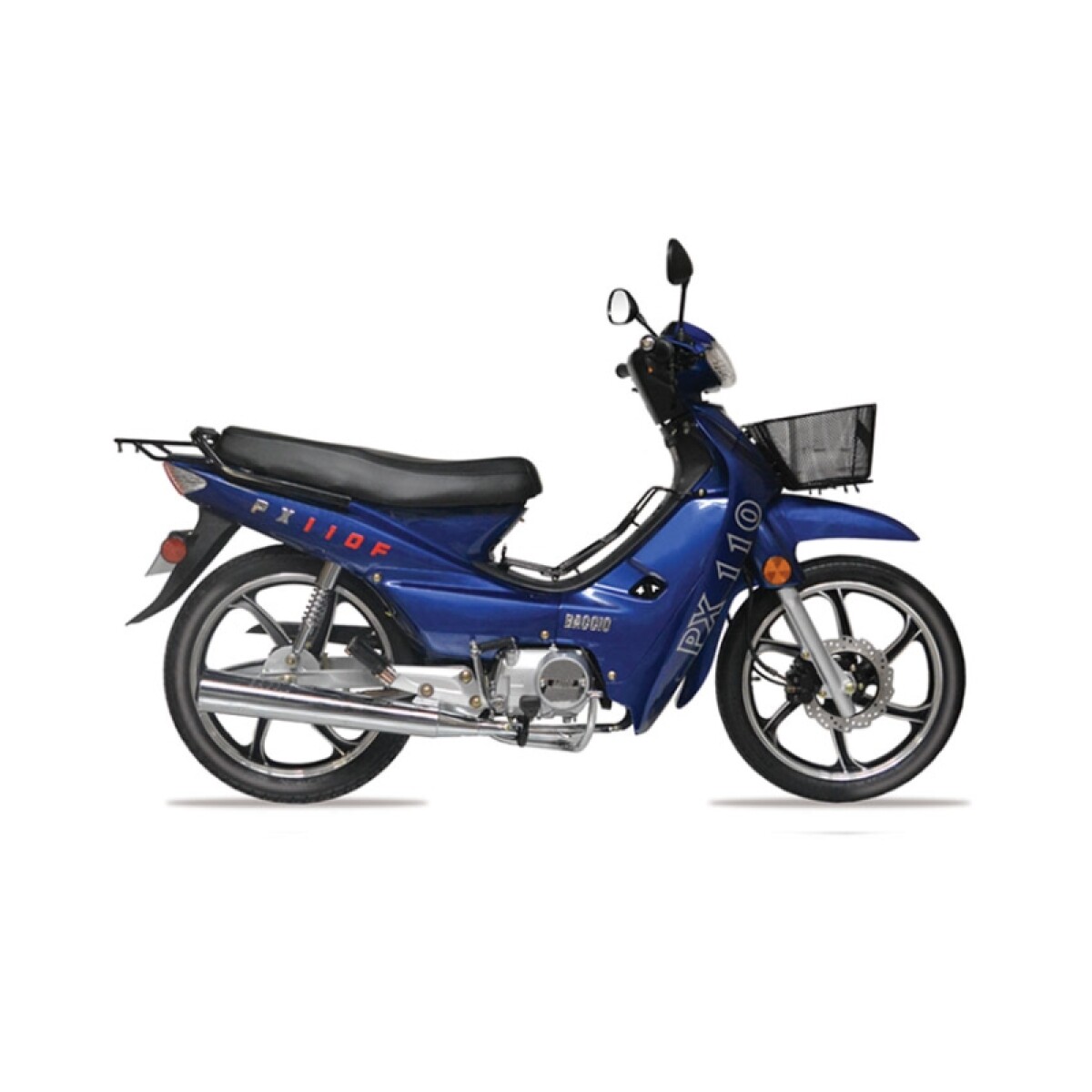 Moto Baccio Cub Px110 F Llanta De Aleacion - Azul 