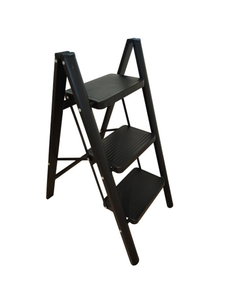 ESCALERA DE 3 NIVELES METAL 39x59x76CM NEGRO ESCALERA DE 3 NIVELES METAL 39x59x76CM NEGRO