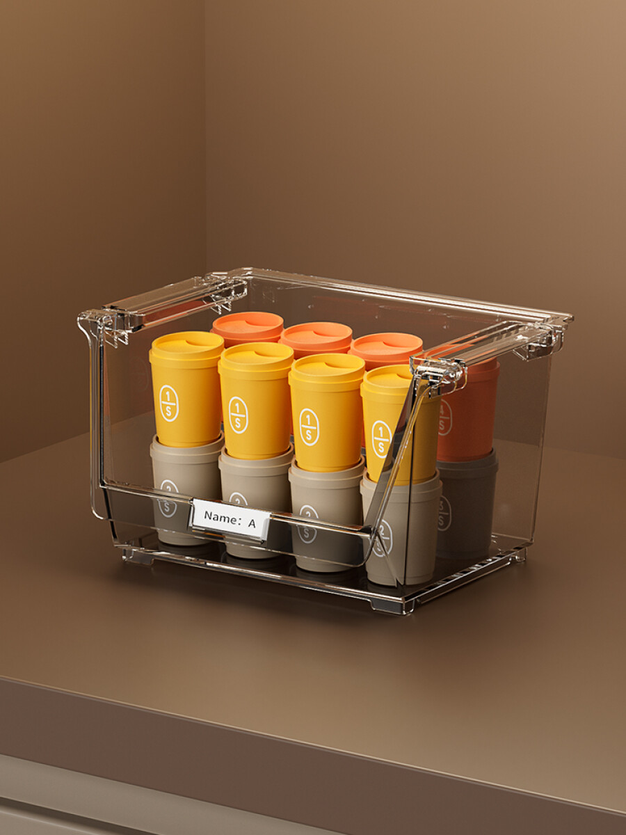 Organizador transparente S - gris 