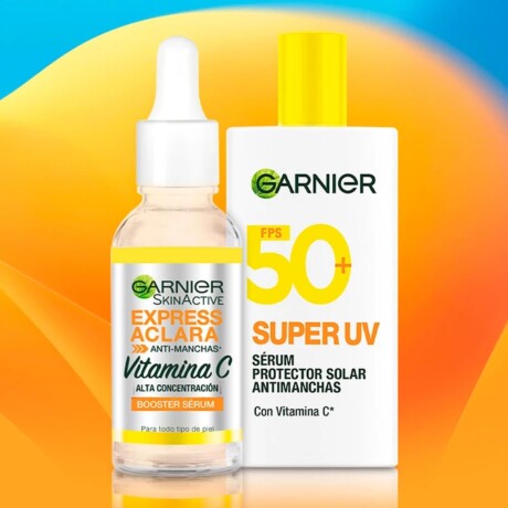 Pack Garnier Express Aclara Sérum 30ml + Protector Solar 50fps 40ml Pack Garnier Express Aclara Sérum 30ml + Protector Solar 50fps 40ml