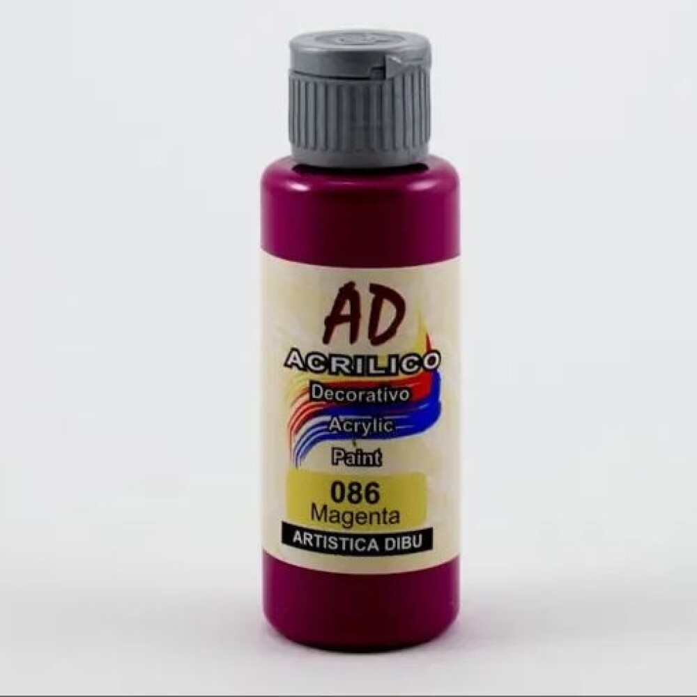 Acrílico Decorativo Ad 60 Ml Magenta #Acrílico Decorativo Ad 60 Ml Magenta