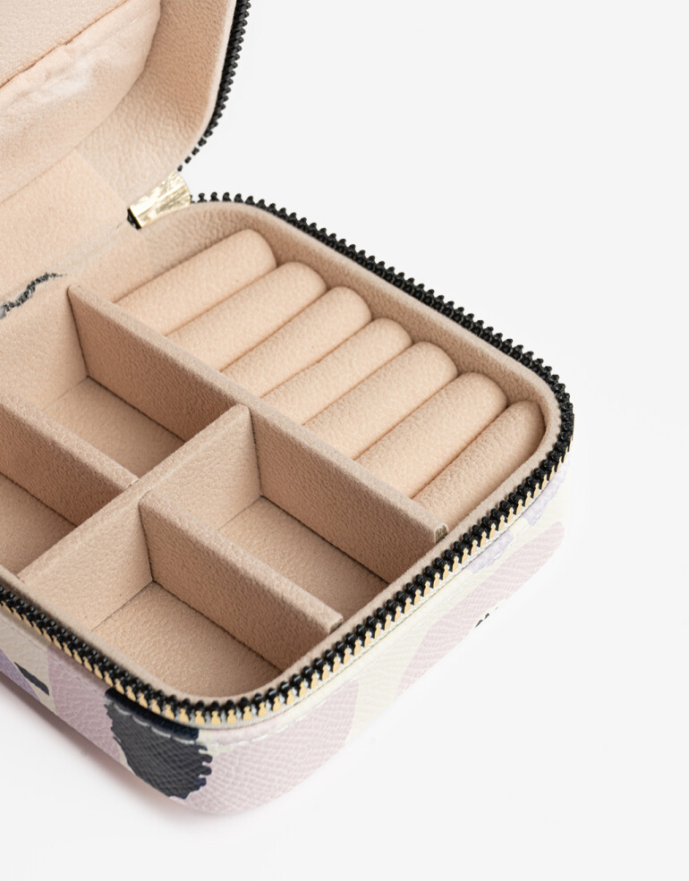 Porta Cosméticos Organizador De Biijou Floral - Estampado Flores