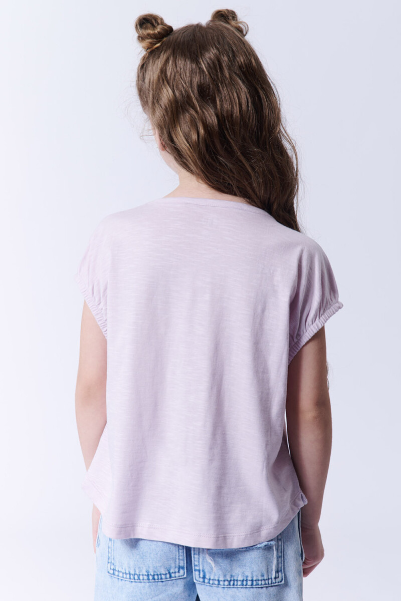 Remera crop Lila