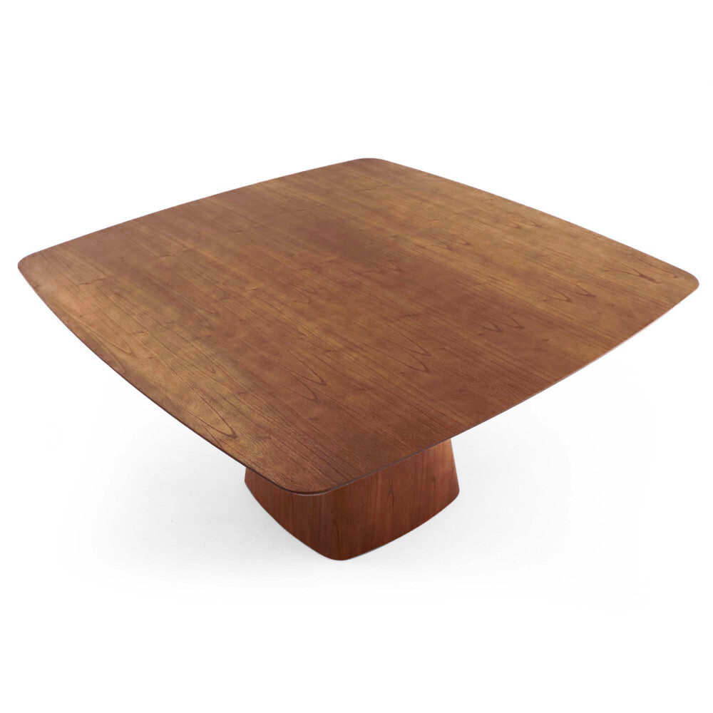 MESA DE COMEDOR CUADRADA MDF-Y-MADERA MARRON ALICE NEW