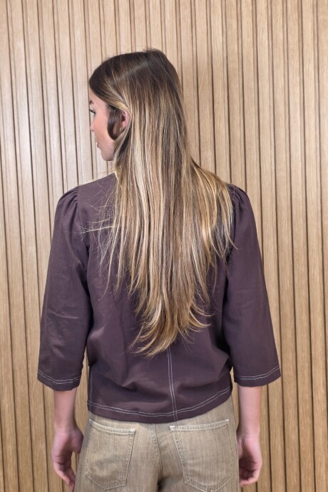 Camisa Carlita Chocolate
