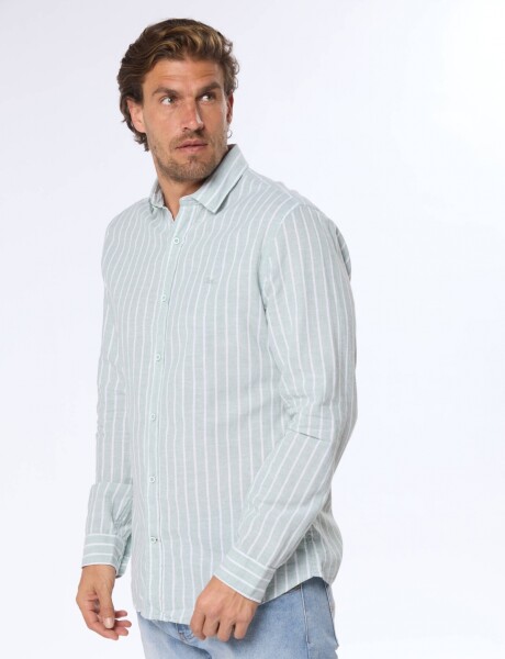 CAMISA DE LINO Verde