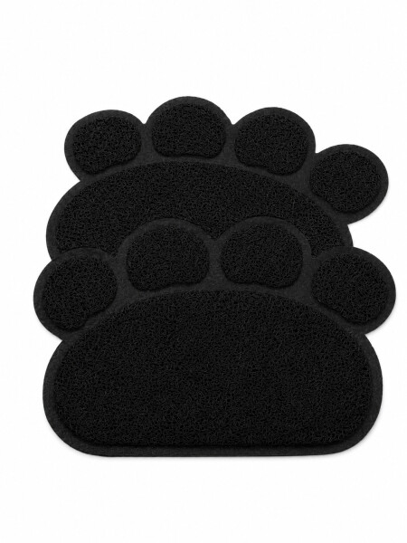 ALFOMBRA HUELLA SET X 2 NEGRO