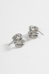 Aros acero doble plateado