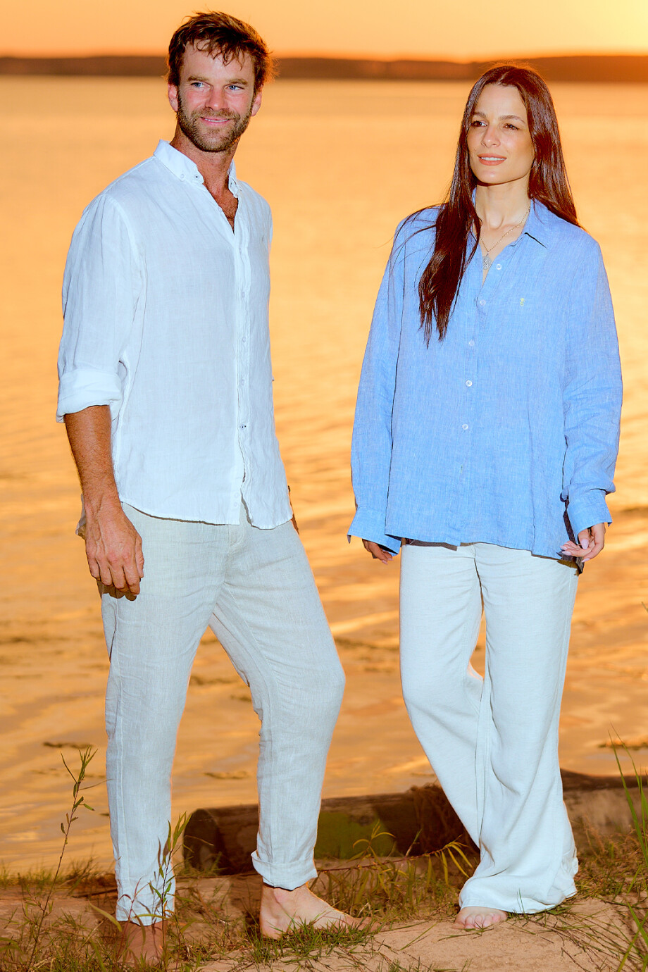 Pantalón de Lino Beige