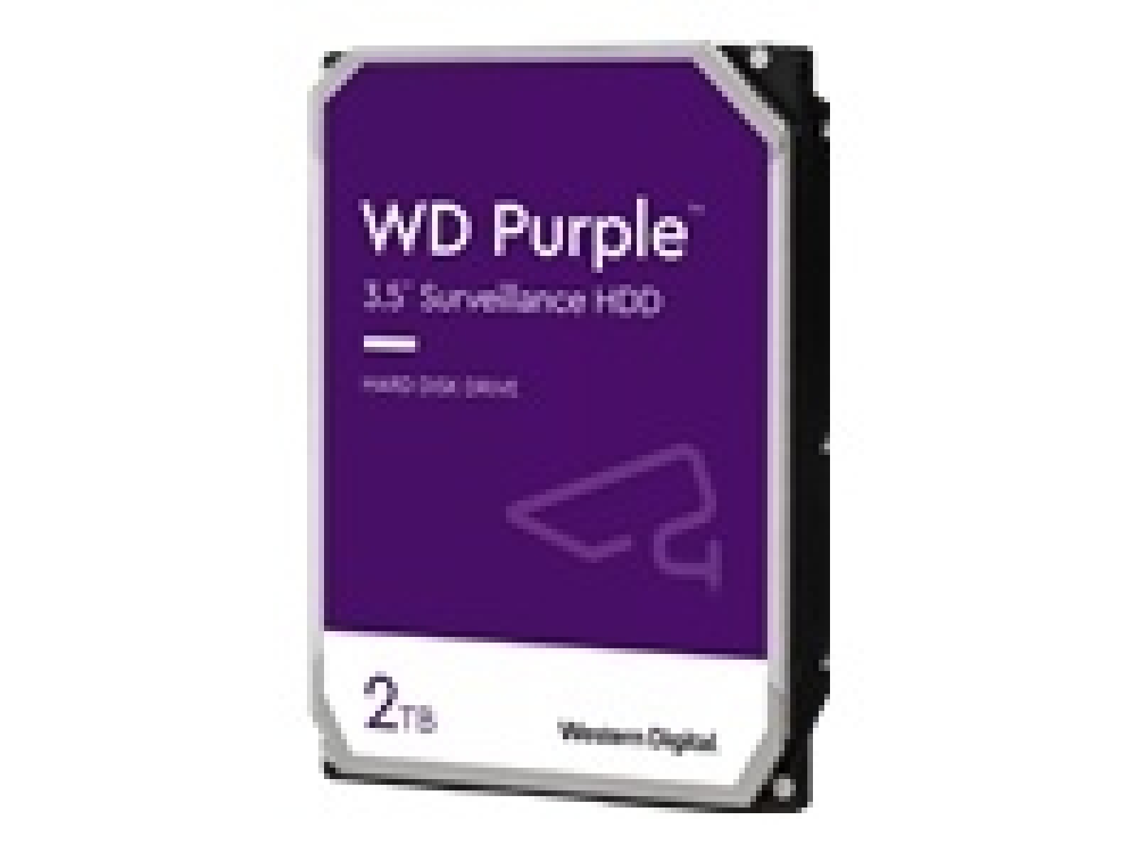WD Purple Surveillance WD23PURZ - Disco duro - 2 TB - interno - 3.5" - SATA 6Gb/s - búfer: 64 MB 
