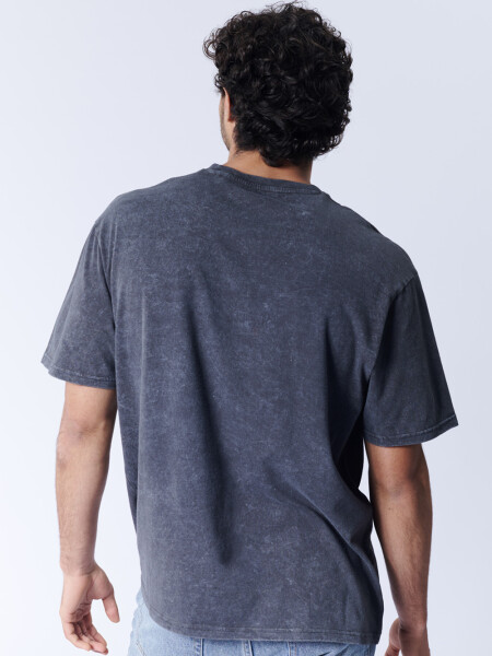 Remera oversize Tribal Gris Oscuro
