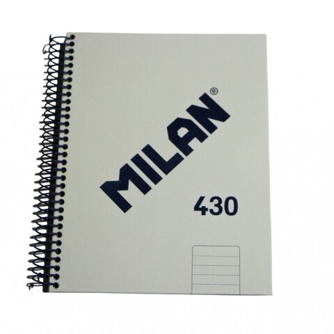 CUADERNO MILAN CON ESPIRAL TAMAÑO A5 RAYADO DE 80 HOJAS COLOR CREMA CUADERNO MILAN CON ESPIRAL TAMAÑO A5 RAYADO DE 80 HOJAS COLOR CREMA