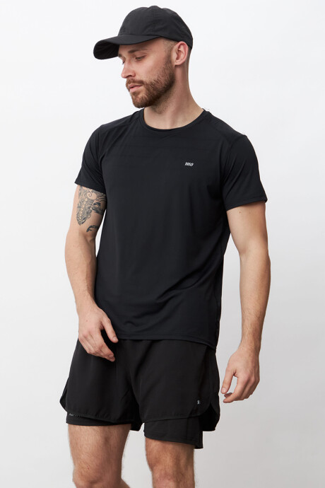 Remera Dry Fit Hombre Negra