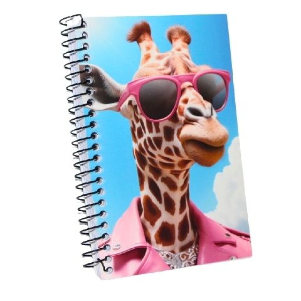 LIBRETA AUGURI ESPIRAL 96 HOJAS TAPA JIRAFA
