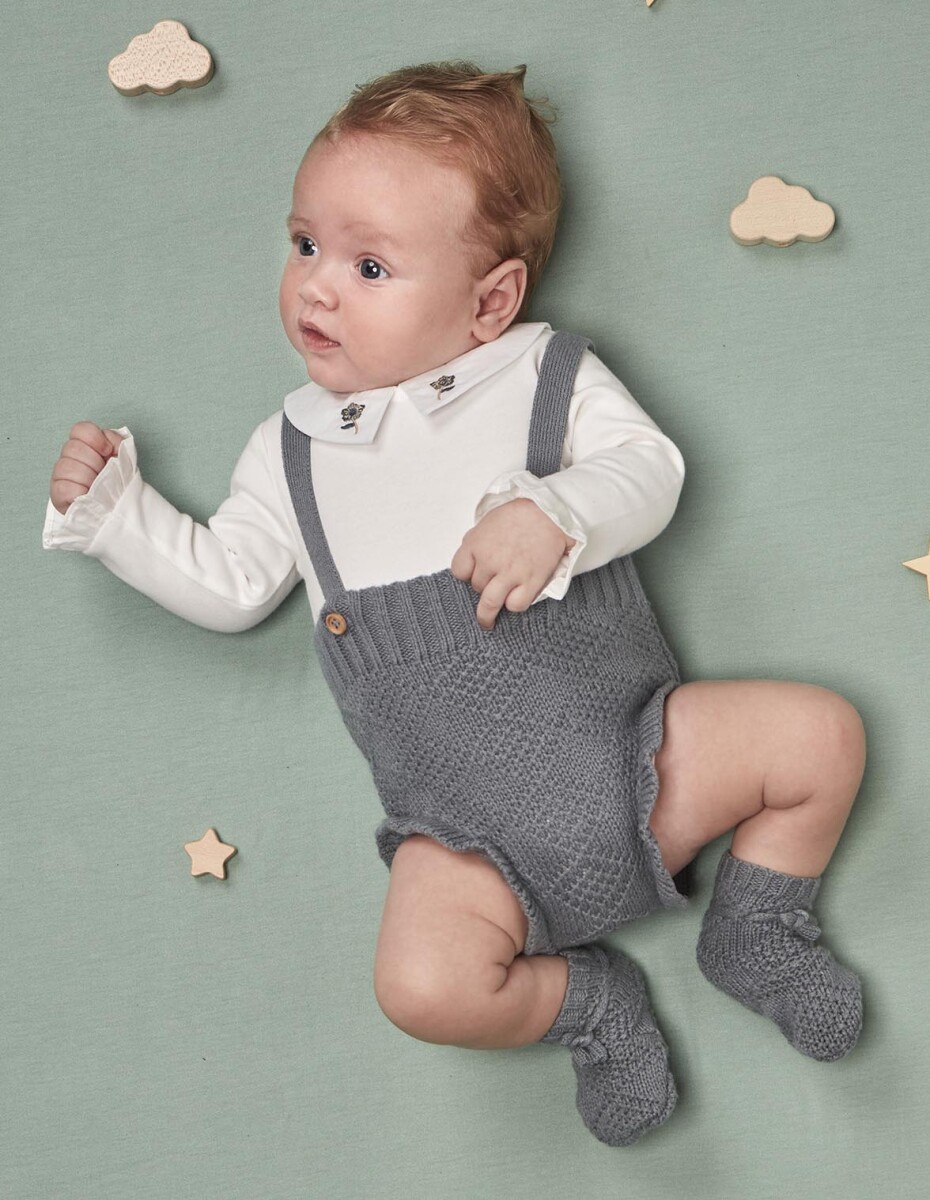 Bombacho Alto De Tirantes Punto Especial - Azulado 