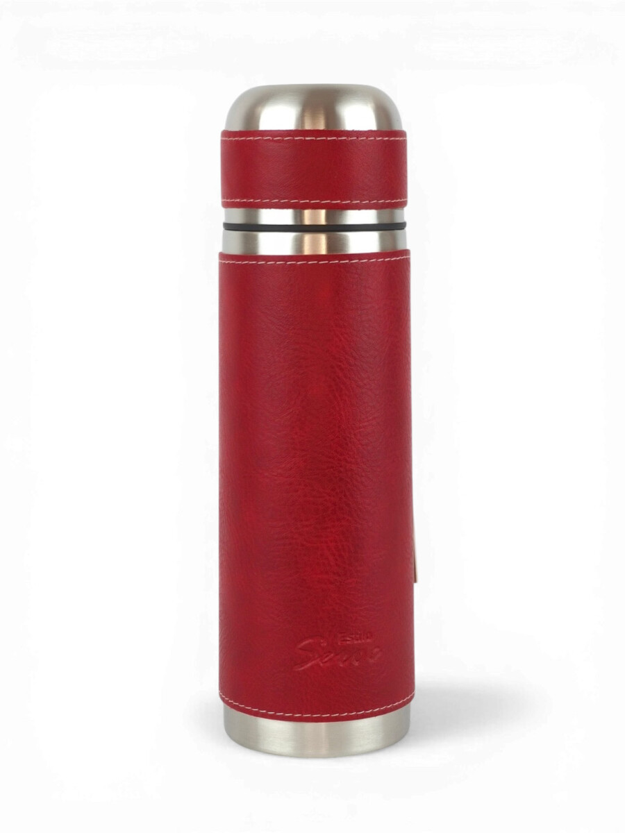 Termo de acero forrado 500 ml - Rojo 