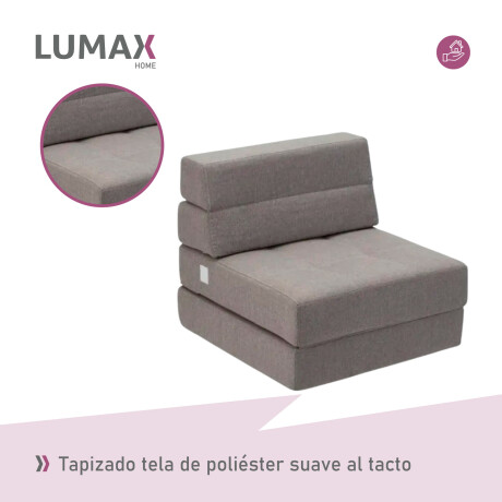 Sillón cama individual Lumax Oster en caja compactado Gris