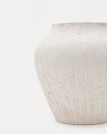 Jarrón Anse de papel maché blanco 20 cm Jarrón Anse de papel maché blanco 20 cm