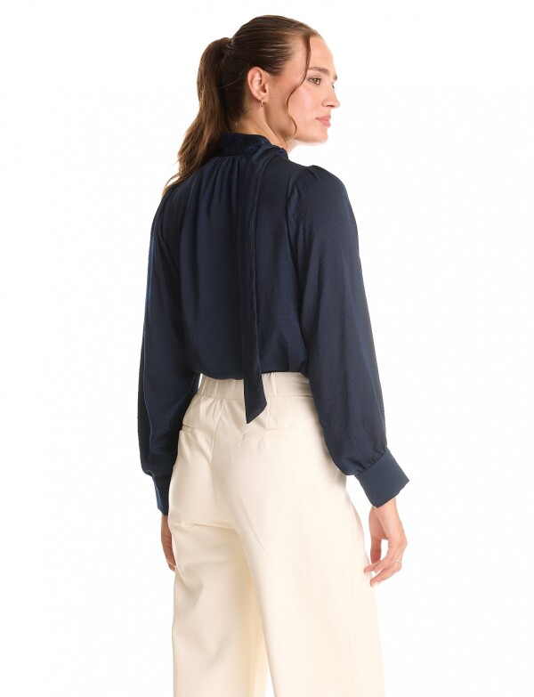 Blusa Lazo & Botones AZUL