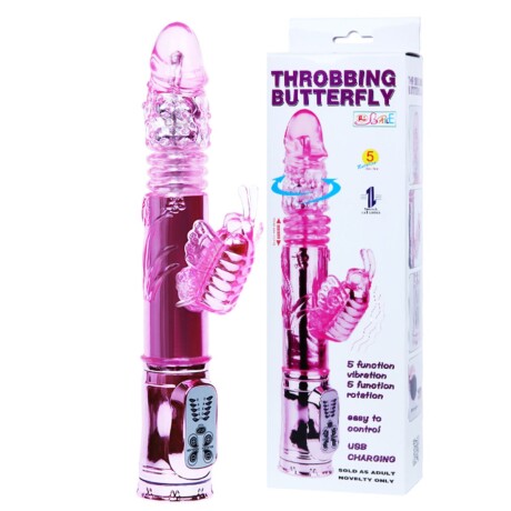 Vibrador Con Rotación Doble Estimulo Recargable Baile Vibrador Con Rotación Doble Estimulo Recargable Baile