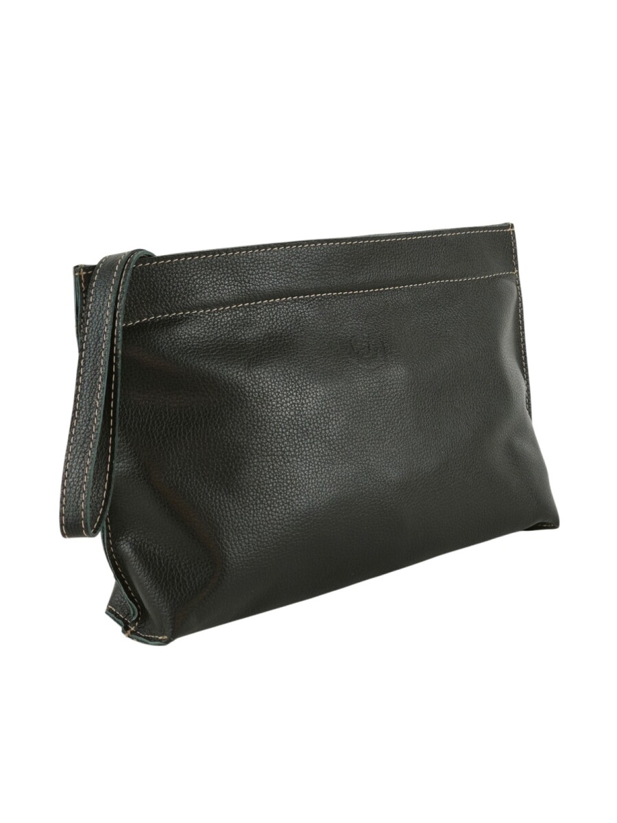 Sobre de mujer en cuero - Negro 