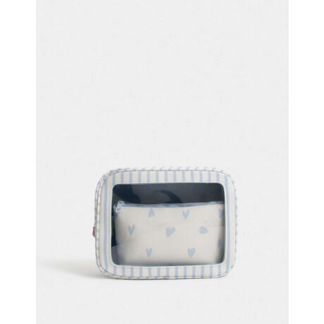 Set De Portacosméticos Estampado Rayas