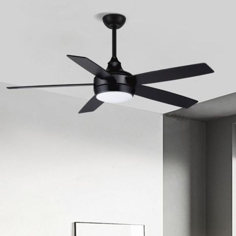 "VENTILADOR LED 24W 52"" 3CCT NEGRO C/ CONTROL" "VENTILADOR LED 24W 52"" 3CCT NEGRO C/ CONTROL"