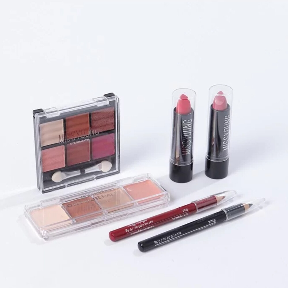 Valija De Maquillaje Chica Con Cosmeticos Incluidos Plateado