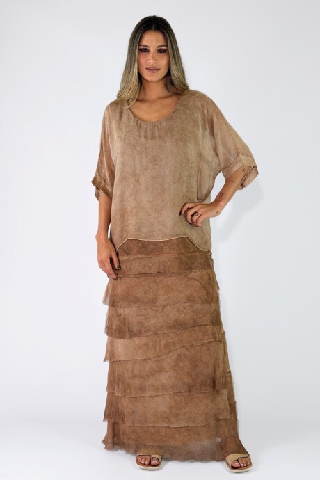 POLLERA GIULIANA Camel