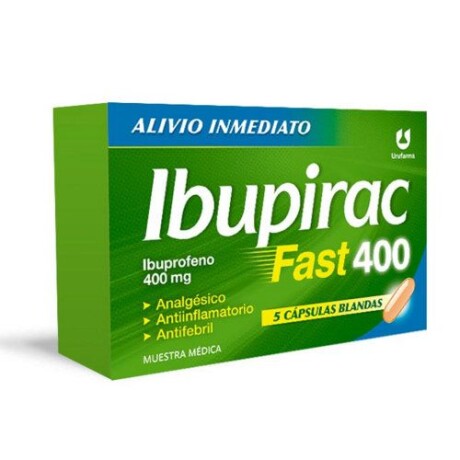 Ibupirac Fast 400 mg 10 Cápsulas. Ibupirac Fast 400 mg 10 Cápsulas.